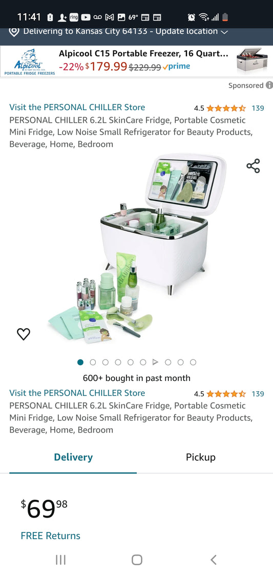 Personal chiller(make up cooler)